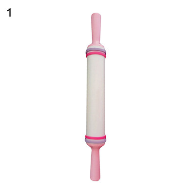

Lovely Engraved Pattern Plastic Pastry Rolling Pin Roller Kitchen Baking Tool
