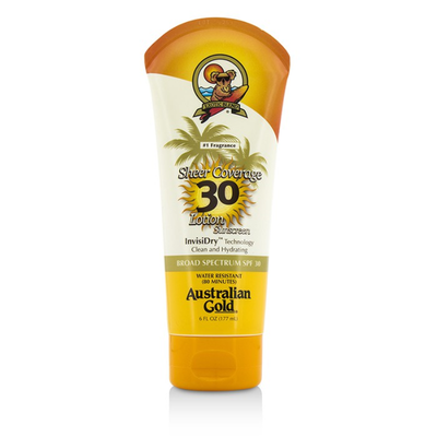

AUSTRALIAN GOLD - Sheer Coverage Lotion Sunscreen Broad Spectrum SPF 30 177ml6oz