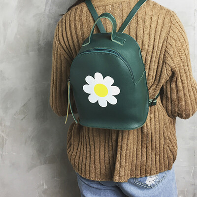

Tailored Women Print Floral Backpack Double Shoulder Bag Zipper Bag Travel School Bag