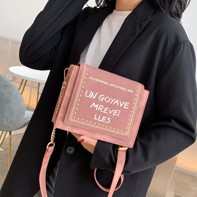 

Ins super fire bag female 2019 new Korean version of autumn&winter foreign air scrub single shoulder handbag fashion broadband Messenger