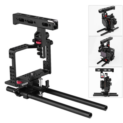 

Magnalium Alloy Camera Cage Rig Stabilizer Movie Film Support Kit for Sony A7II A7RII A7SII ILDC Mirrorless Camera