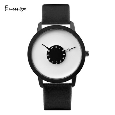 

Festival gift Enmex subverts the creative perspective of the second hand watch handstand hands simple watch