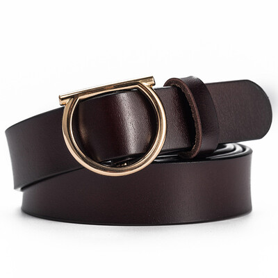 

Womens belt dress dress simple leather small belt Korean version of the wild leather knotted skirt