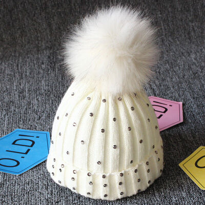 

Toddler Kids Girl&Boy Baby Infant Winter Warm Crochet Knit Hat Bobble Beanie Cap