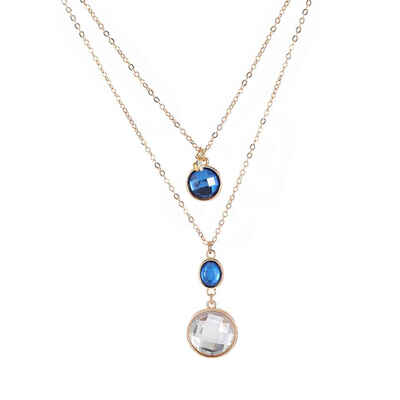 

Bohemian Long Pendant Necklaces for Women Vintage Choker Set Multi-layer Crystal Choker Lady Gift Jewelry