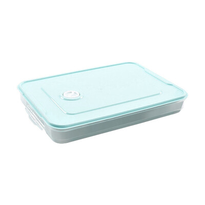 

Siaonvr Single Layer Refrigerator Food Dumplings Airtight Storage Container Plastic Bo