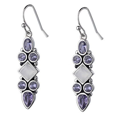 

Fashion Retro Stone Princess Geometric Earrings For Women Gift