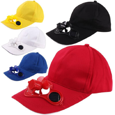 

Solar fan cap advertising cap sun protection cap duckbill cap baseball cap men&women sunshade hat can be printed LOGO Fan cap