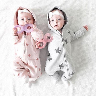 

Newborn Toddler Baby Boy Girls Hoodie Romper Jumpsuit Bodysuit Clothes Outfits