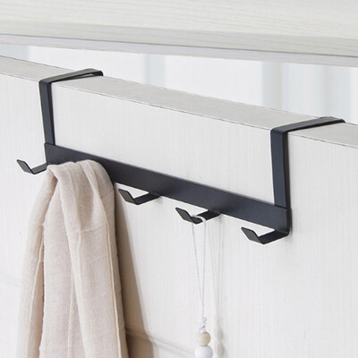

〖Follure〗Over The Door 5 Hooks Home Bathroom Organizer Rack Clothes Coat Hat Towel Hanger