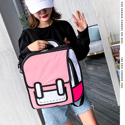 

Tailored New Large-capacity Campus Personality Student Backpack Comics Stereo Package