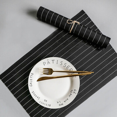 

Square PVC Placemats Table Mats Coaster Table Setting Ware Dinning Mat New