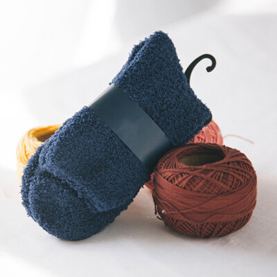 

Mens Fashion Thicken Warm Ankle Socks Winter Napping Indoor Floor Socks Solid Non Slip Socks