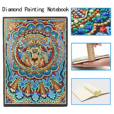 

Toponeto Creative Diamonds Painting Notebook A5 DIY Diamonds Art Cover Diary Book 50 Page