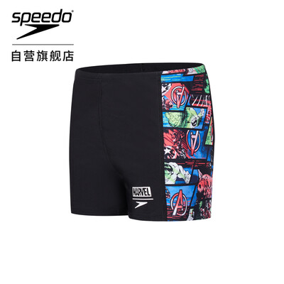 

Speedo speed than childrens swimming trunks boys big boy youth boxer training swim trunks anti-chlorine comfort wear 809530C701 black blue 30