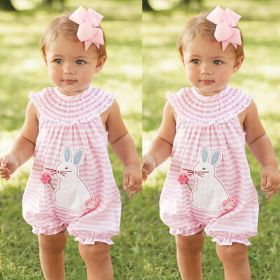 

fashion New Toddler Newborn Baby Girl Rabbit Romper Jumpsuit Bodysuit Outfits Clothes