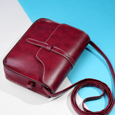 

Fashion Women Faux Leather Solid Color Crossbody Shoulder Bag Phone Key Pouch