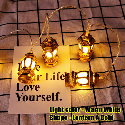 

Ramadan Eid Decorations Fairy Lights LED Mulitcoloured Islam String Lantern