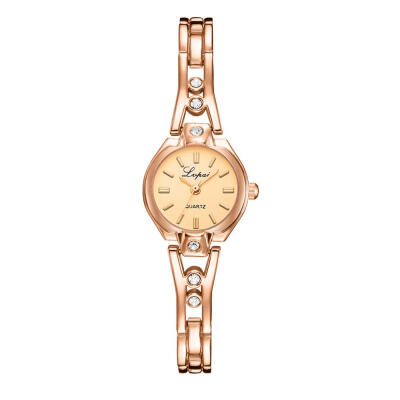 

Luxury Women Watches Scale Dial Ladies Quartz Wristwatch Rose Gold Alloy Bracelet Strap Fashion Clock Zegarki Damskie