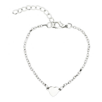 

Simple charm bracelet Sexy Heart-shaped Love Heart Bracelet gold color Jewelry Ladies Metal Popular silver jewelry women