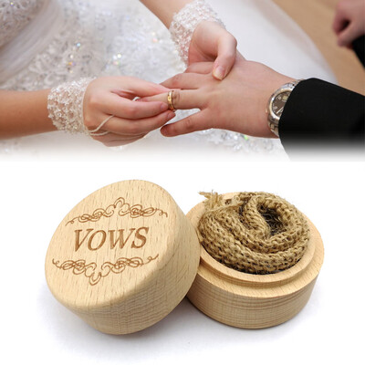

Gobestart Ring Box Wedding Wooden Box Ring Storage Rings Organizer Wedding Party Accessory