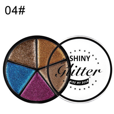 

5 Colors Glitter Long Lasting Waterproof Eyeshadow Non-smudge Shining Makeup