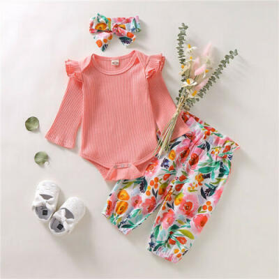 

Newborn Kids Baby Girls Outfits Clothes T-shirt Tops DressLeggings Pants Set UK