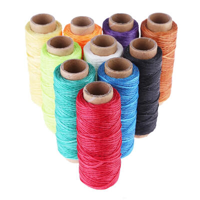 

10pcsbag 50m 150D Leather Sewing Wax Threads Craft DIY Hand Stitching Cord