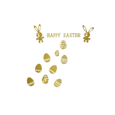 

Toponeto Wall Stickers Decor Happy Easter Wall Sticker Removable Art Home DIY Decals