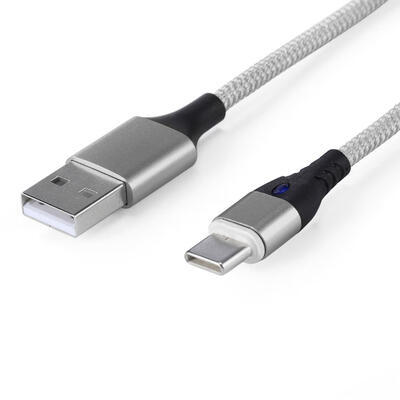 

Magnetic Type-C Nylon Braided 1m 5V 3A Fast Charging Data Cable wLight