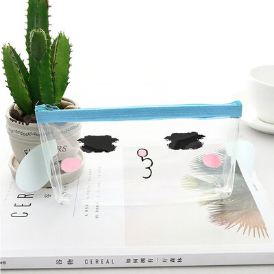 

Siaonvr Cute Student Pencil Pen Case Cosmetic Pouch Pocket Brush Holder Makeup Bag