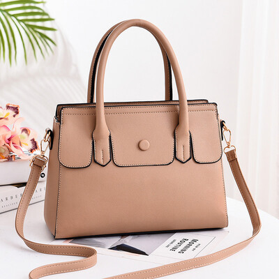 

2019 new handbag casual fashion handbags Europe&the United States big bag PU leather casual shoulder bag cross-border