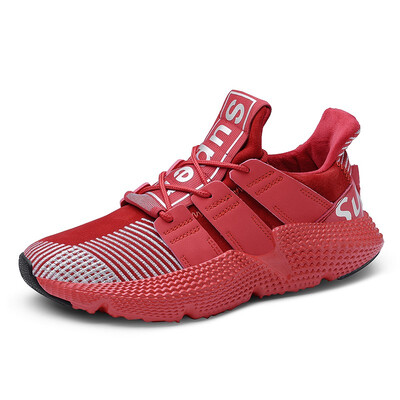 

Mens Shoes Fashion Sports Casual Shoes Breathable Running Shoes Lace Up Sneakers Red Orange Black Size 39-46