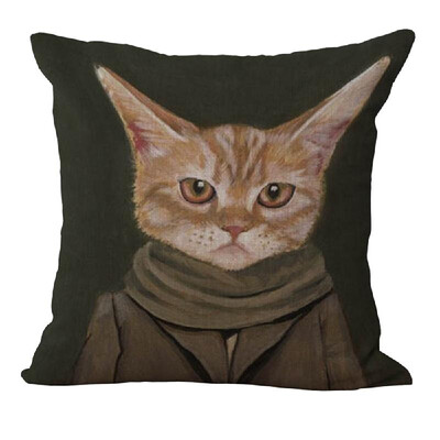 

18 18 inches 45 45cm Polyester Cartoon Cat Cushion Cover Decorative Sofa Car Waist Square Pillow Case Pillowcase Home Bay Wi