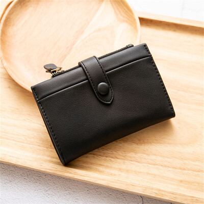 

Tailored Women Short Wallets Mini Money Purses Small Fold Female Coin Purse Card Holder
