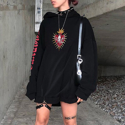 

Tailored Fashion Women Printed Long Sleeve O-Neck Sweatershirt Loose Hole Top