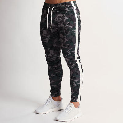 

Men Camo Cargo Joggers Jogging Running Pants Army Bottom Track Sports Sweatpants