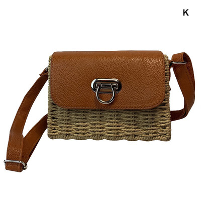 

Women Handmade Woven Flap Handbags Bohemian Style Summer Straw Bags Beach Rattan Crossbody Bags 2019 Fashion Shoulder Bags