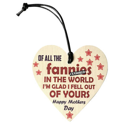 

Vintage Wooden Mum Love Heart Plaque Mother Day Gift Hanging Pendant Decor