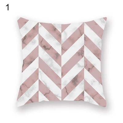 

Geometric Plaid Block Pillow Case Cushion Cover Sofa Bed Car Cafe Office Decor
