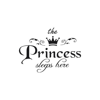

〖Follure〗The Princess Decal Living Room Bedroom Vinyl Carving Wall Decal Sticker