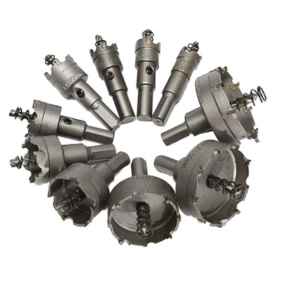 

10PCSSet 1618 19 22 25 30 35 42 5053MM Carbide Tip HSS Drills Bit Hole Saw Kit Metal Hole Opener
