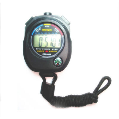 

Professional Handheld LCD Chronograph Multifunctional Waterproof Sports Stopwatch With String For Sport Meeting