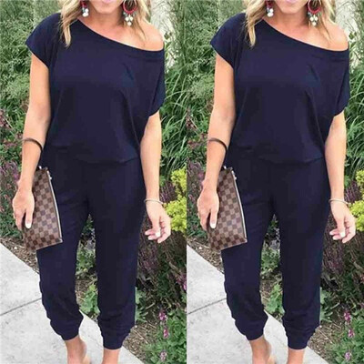 

Women Sleeveless Cotton Linen Loose Wide Leg Jumpsuit Overall Long Trousers Pant