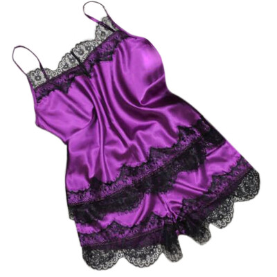 

Toponeto 2PC Lingerie Women Lace Babydoll Nightdress Nightgown Sleepwear Underwear Set