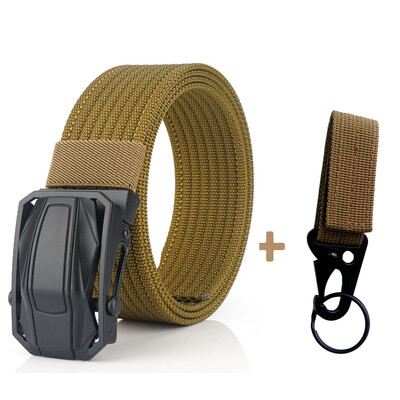 

High Quality Military Equipment Canvas Belt For Men Tactical Designer Jeans Belt Nylon Strap Sports Car Design Buckle Waist Belt