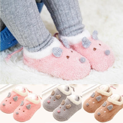 

Newborn Toddler Infant Baby Girl Anti-slip Lace Cotton Socks Slipper Shoes Boots