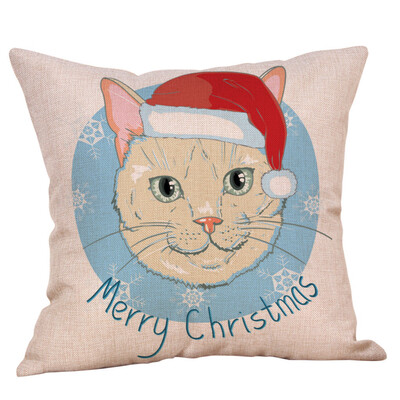 

Siaonvr Christmas Throw Pillow Cover Pillowcases Decorative Sofa Cushion Cover