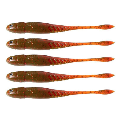 

5PCS 11cm 65g Soft Bait Fish Lure Plastic Lures Pack 3D Eyes Long Tail Fishing Lures Plastic Swimbait