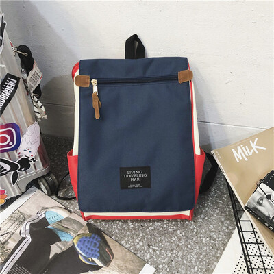 

Insfeng schoolbag female Korean version high school backpack college students feel ancient&fashionable shoulder bag with large
